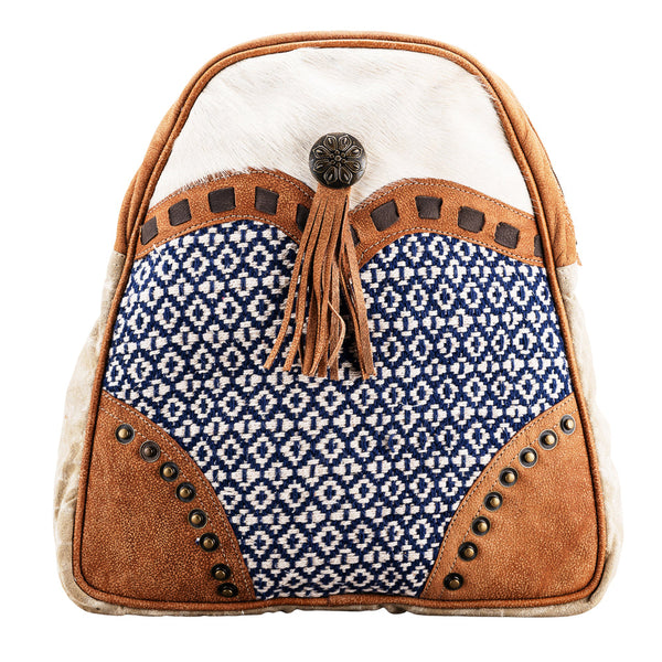 OHV237 Backpack Upcycled Canvas Ladies Bag