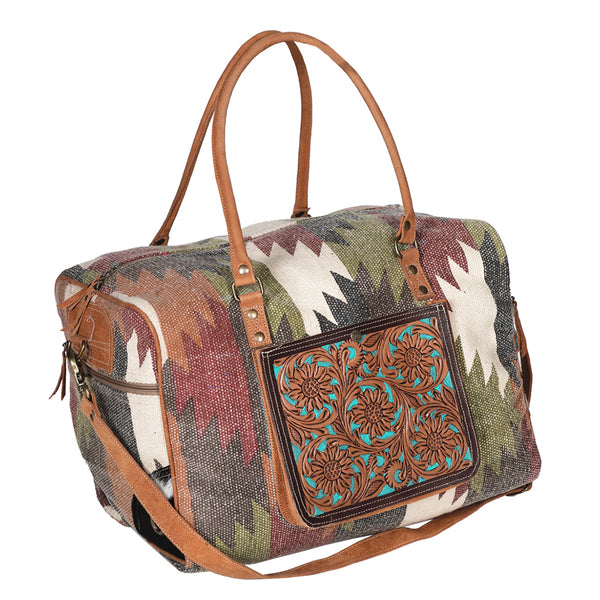 LC-OHV243Weekender Upcycled Canvas Ladies Bag