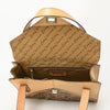 ADBGZ785 Envelope-Style Hand-Tooled Tan Leather Tote bag - Western Floral Design