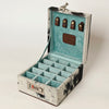 ADBGA457 American Darling Western Lockbox Tooled Leather & Cowhide Safe with Combination Lock