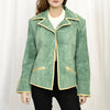 ADBZ051 American Darling Suede Leather Western Blazer with Arrow Piping Detail