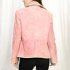ADBZ052 American Darling Pink Suede Leather Western Blazer with Piping