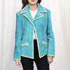ADBZ054 American Darling Premium Leather Western Blazer Tailored Cowgirl Jacket