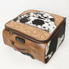 ADBG1296 American Darling Hair-On Cowhide Western Trolley Bag - Genuine Leather Hand-Tooled Luggage