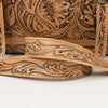 ADBG1307 American Darling Tooled Leather Briefcase -Floral Carved Messenger Bag