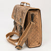 ADBG1307 American Darling Tooled Leather Briefcase -Floral Carved Messenger Bag