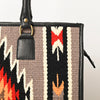 ADBGA464 American Darling Hand Woven Saddle Blanket & Leather Western Tote Bag
