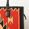 ADBGA464 American Darling Hand Woven Saddle Blanket & Leather Western Tote Bag