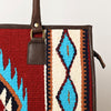 ADBGA464 American Darling Hand Woven Saddle Blanket & Leather Western Tote Bag