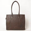 ADBGA464 American Darling Hand Woven Saddle Blanket & Leather Western Tote Bag