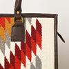 ADBGA464 American Darling Hand Woven Saddle Blanket & Leather Western Tote Bag