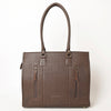 ADBGA464 American Darling Hand Woven Saddle Blanket & Leather Western Tote Bag