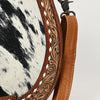 ADBG1315 American Darling Hair-On Cowhide Western Leather Crossbody Bag with Hand-Tooled Accents