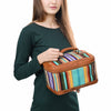 ADBG1320 American Darling Hand-Woven Saddle Blanket & Genuine Leather Western Jewelry Case