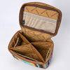 ADBG1320 American Darling Hand-Woven Saddle Blanket & Genuine Leather Western Jewelry Case