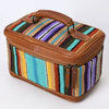 ADBG1320 American Darling Hand-Woven Saddle Blanket & Genuine Leather Western Jewelry Case