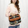 ADBG1320 American Darling Hand-Woven Saddle Blanket & Genuine Leather Western Jewelry Case