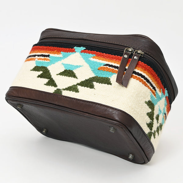 ADBG1320 American Darling Hand-Woven Saddle Blanket & Genuine Leather Western Jewelry Case