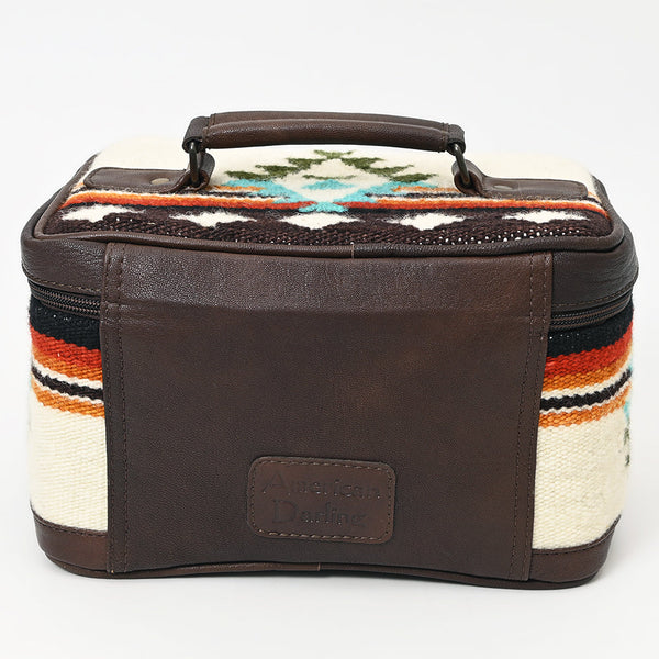 ADBG1320 American Darling Hand-Woven Saddle Blanket & Genuine Leather Western Jewelry Case