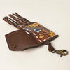 ADBGA466 American Darling Hand Tooled Leather Fringe Coin Purse Western Wallet