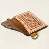 ADBGA471 American Darling Hand Tooled Floral Carved Leather Coin Purse Western