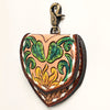 ADBGA473 American Darling Hand Tooled Floral Carved Leather Key Ring Western Accessory