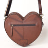 ADBGA476 American Darling Hair-On Cowhide Leather Canteen Bag Floral Carved