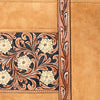 ADBGA479 American Darling Genuine Suede Leather Hand Tooled Floral Carved Tote Bag Western Purse