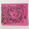 ADBG1236 American Darling Hand Tooled Leather Bifold Wallet -Floral Carved Purse