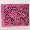 ADBG1236 American Darling Hand Tooled Leather Bifold Wallet -Floral Carved Purse