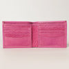 ADBG1236 American Darling Hand Tooled Leather Bifold Wallet -Floral Carved Purse