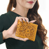 ADBG1236 American Darling Hand Tooled Leather Bifold Wallet -Floral Carved Purse