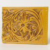 ADBG1236 American Darling Hand Tooled Leather Bifold Wallet -Floral Carved Purse