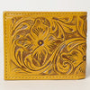 ADBG1236 American Darling Hand Tooled Leather Bifold Wallet -Floral Carved Purse