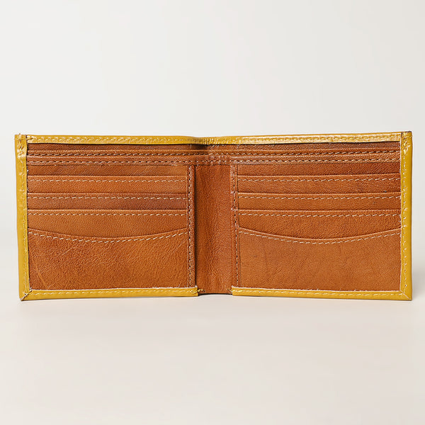 ADBG1236 American Darling Hand Tooled Leather Bifold Wallet -Floral Carved Purse
