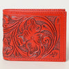ADBG1236 American Darling Hand Tooled Leather Bifold Wallet -Floral Carved Purse