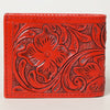 ADBG1236 American Darling Hand Tooled Leather Bifold Wallet -Floral Carved Purse