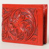 ADBG1236 American Darling Hand Tooled Leather Bifold Wallet -Floral Carved Purse