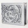 ADBG1236 American Darling Hand Tooled Leather Bifold Wallet -Floral Carved Purse