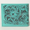ADBG1236 American Darling Hand Tooled Leather Bifold Wallet -Floral Carved Purse
