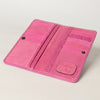 ADBG1269B American Darling Pink Tooled Leather Wallet -Floral Carved Bifold