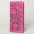 ADBG1269B American Darling Pink Tooled Leather Wallet -Floral Carved Bifold