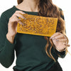 ADBG1269 American Darling Hand-Tooled Genuine Leather Western Wallet Handbag - Floral Carved Women Wallet