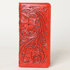 ADBG1269 American Darling Hand-Tooled Genuine Leather Western Wallet Handbag - Floral Carved Women Wallet
