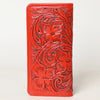 ADBG1269 American Darling Hand-Tooled Genuine Leather Western Wallet Handbag - Floral Carved Women Wallet