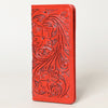 ADBG1269 American Darling Hand-Tooled Genuine Leather Western Wallet Handbag - Floral Carved Women Wallet