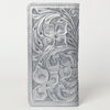ADBG1269 American Darling Hand-Tooled Genuine Leather Western Wallet Handbag - Floral Carved Women Wallet