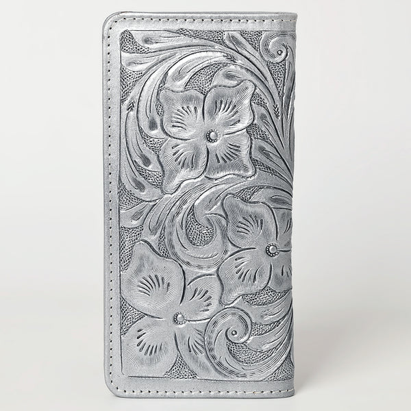 ADBG1269 American Darling Hand-Tooled Genuine Leather Western Wallet Handbag - Floral Carved Women Wallet