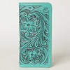 ADBG1269 American Darling Hand-Tooled Genuine Leather Western Wallet Handbag - Floral Carved Women Wallet