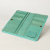 ADBG1269 American Darling Hand-Tooled Genuine Leather Western Wallet Handbag - Floral Carved Women Wallet
